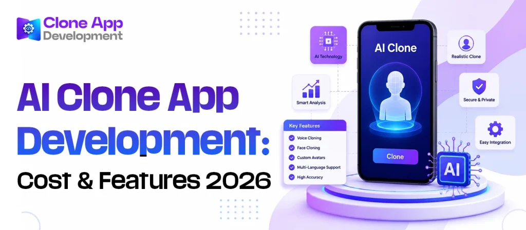 AI Clone App Development: Cost & Features 2026