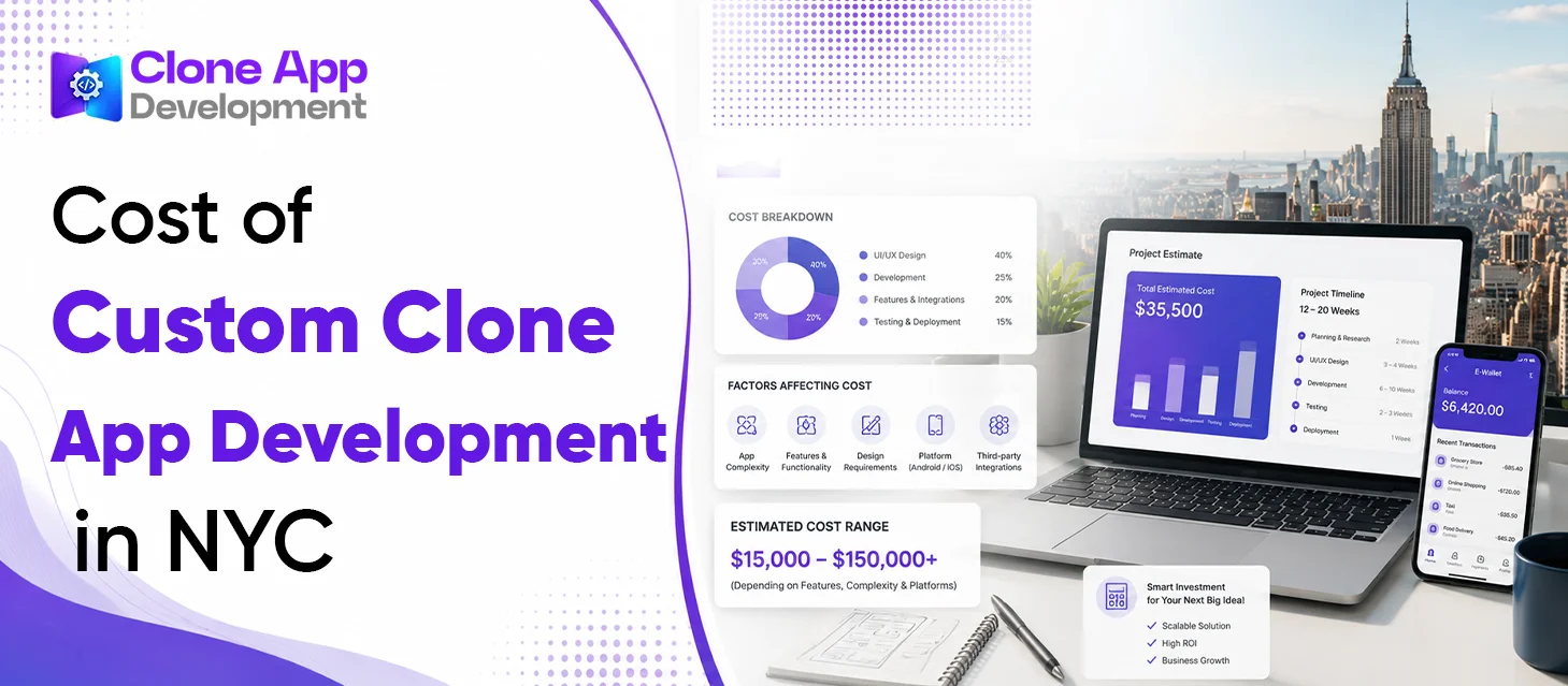 Cost of Custom Clone App Development in NYC